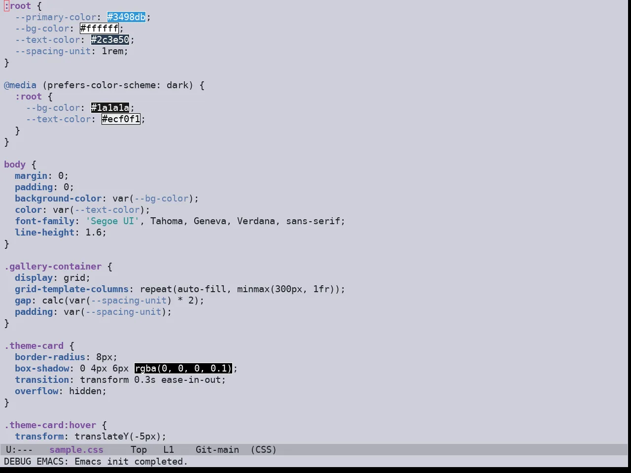 Ewal Sexy Euphrasia Theme in css-mode