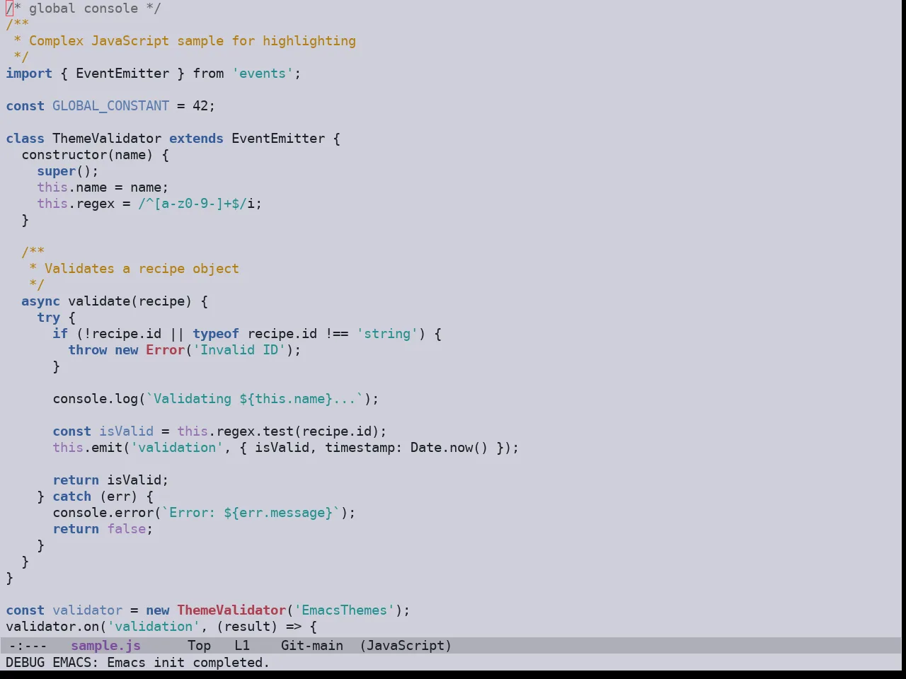 Ewal Sexy Euphrasia Theme in javascript-mode