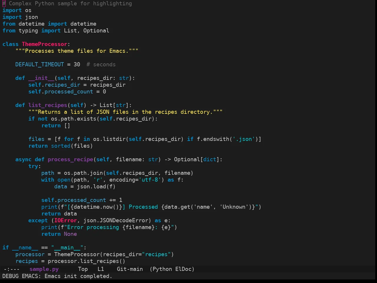 Ewal Sexy Gjm Theme in python-mode