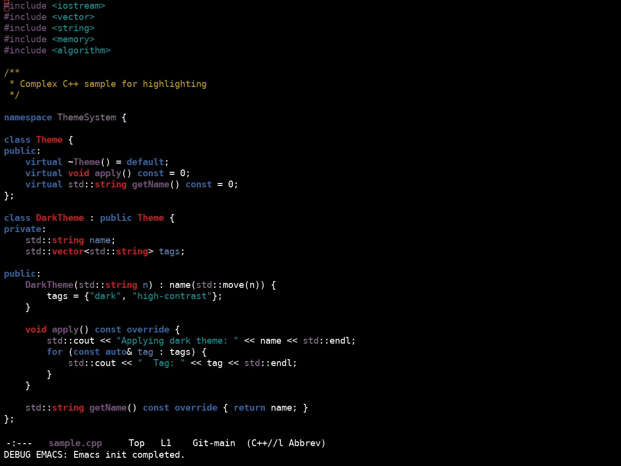 Ewal Sexy Gnometerm Theme in c++-mode