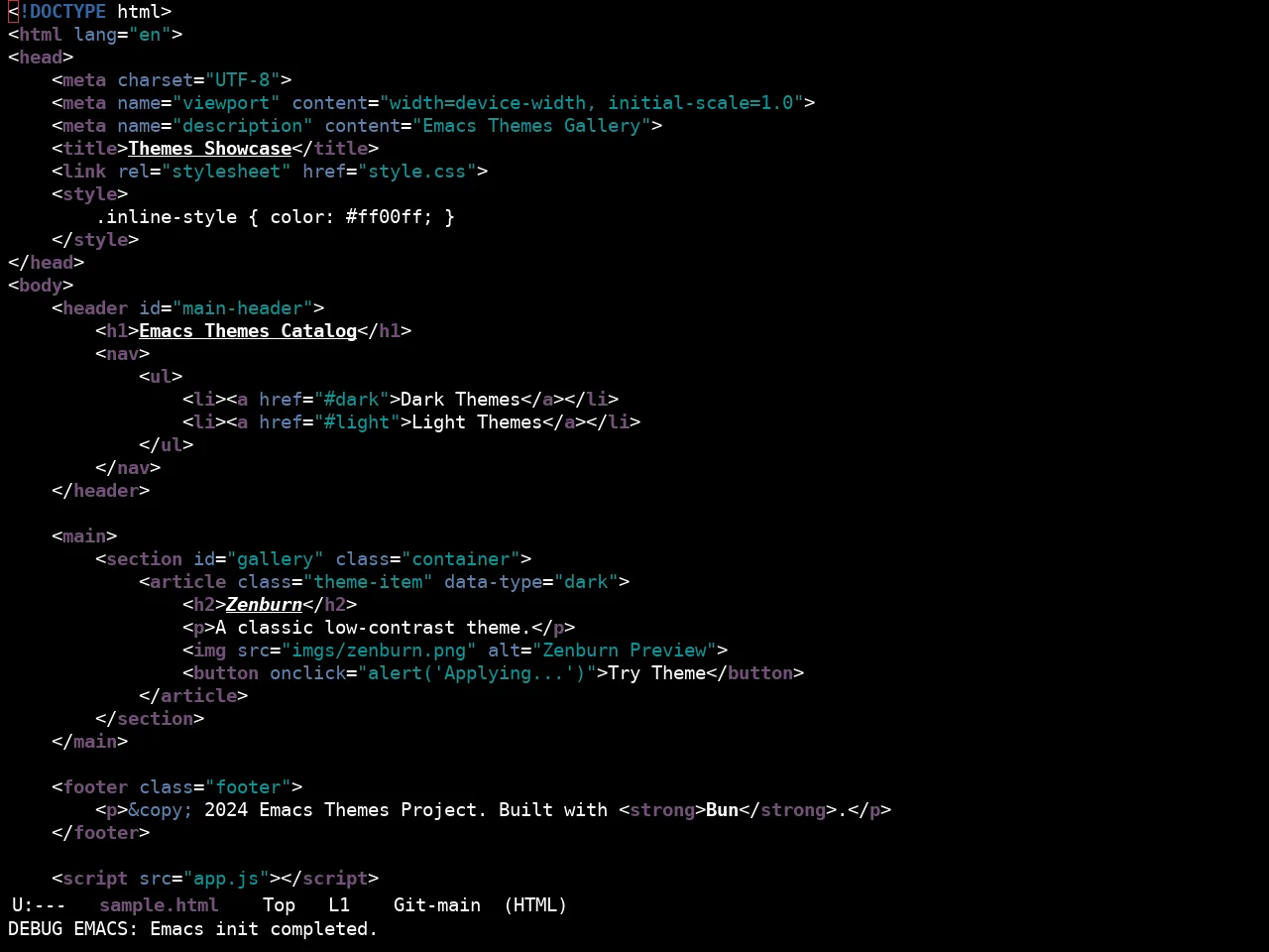 Ewal Sexy Gnometerm Theme in html-mode