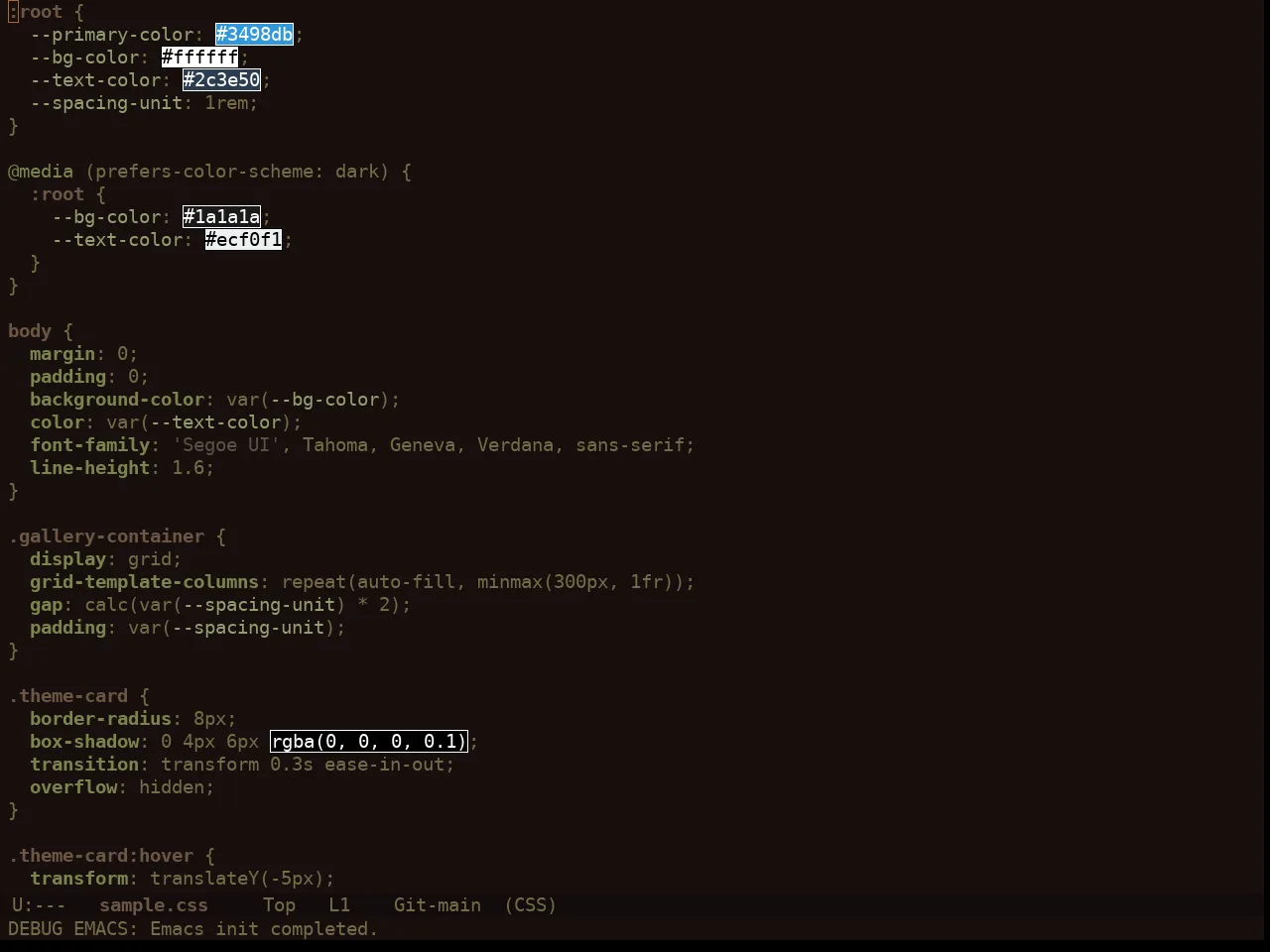 Ewal Sexy Gslob Nature Suede Theme in css-mode