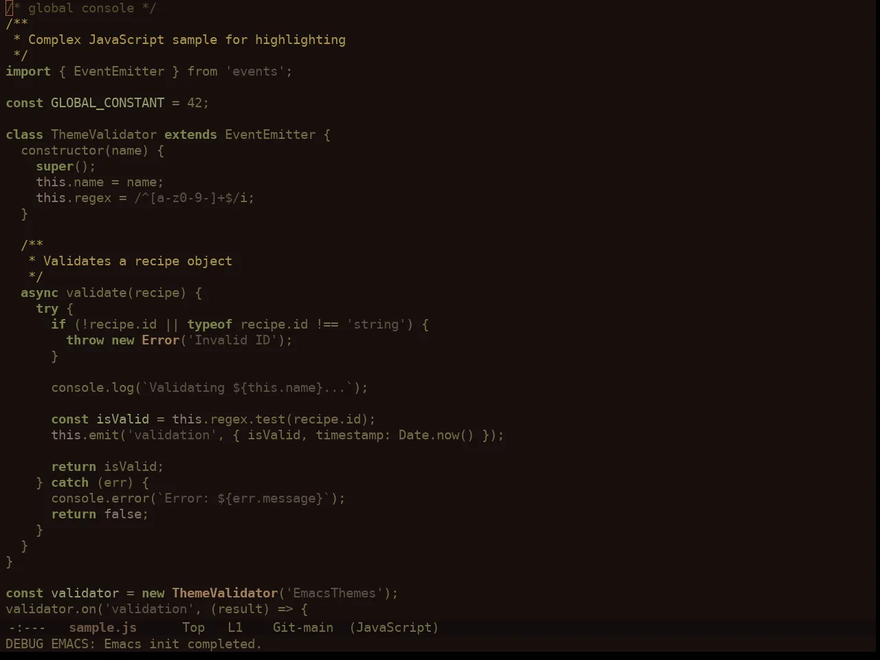 Ewal Sexy Gslob Nature Suede Theme in javascript-mode