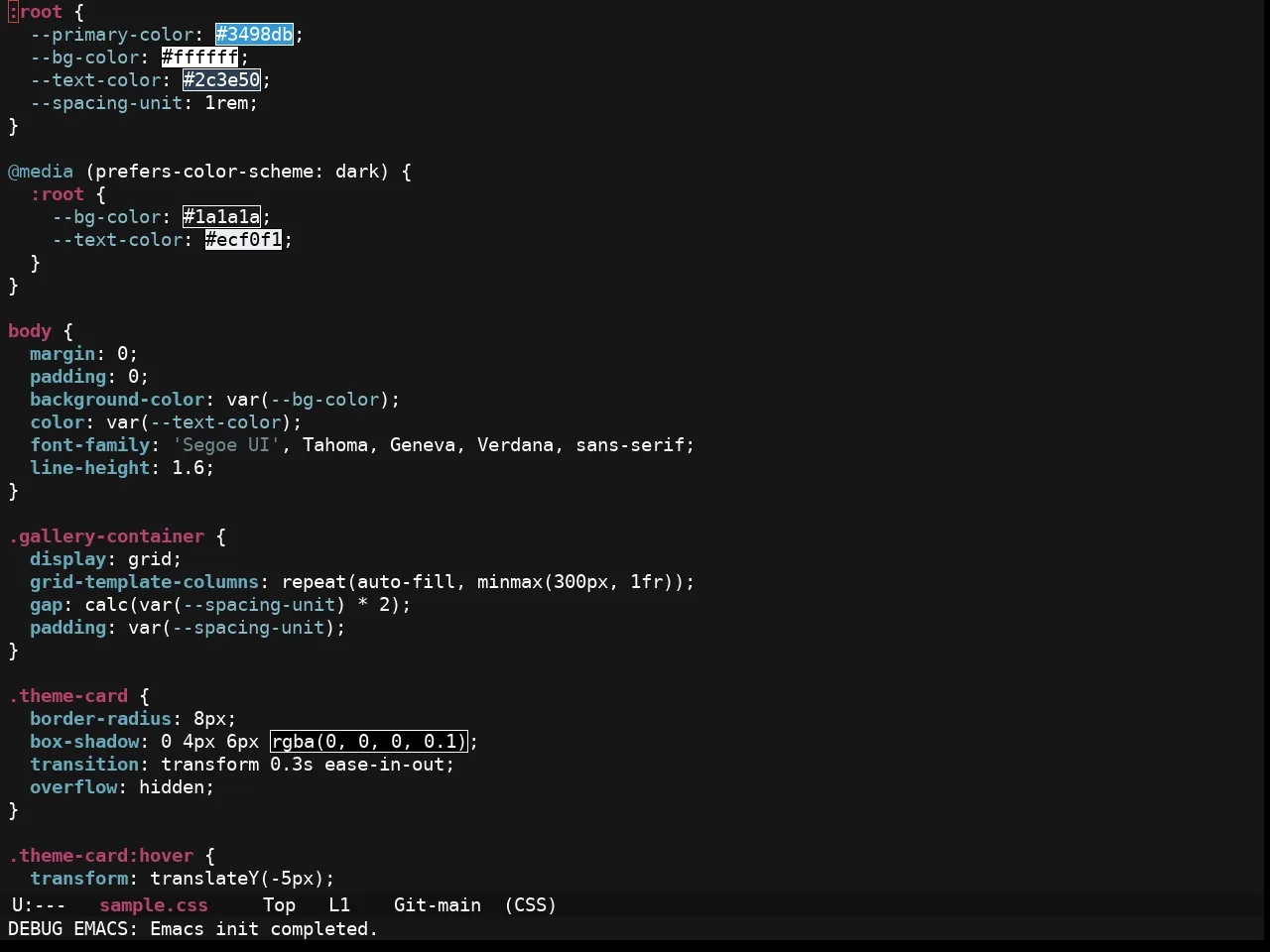 Ewal Sexy Hund Theme in css-mode