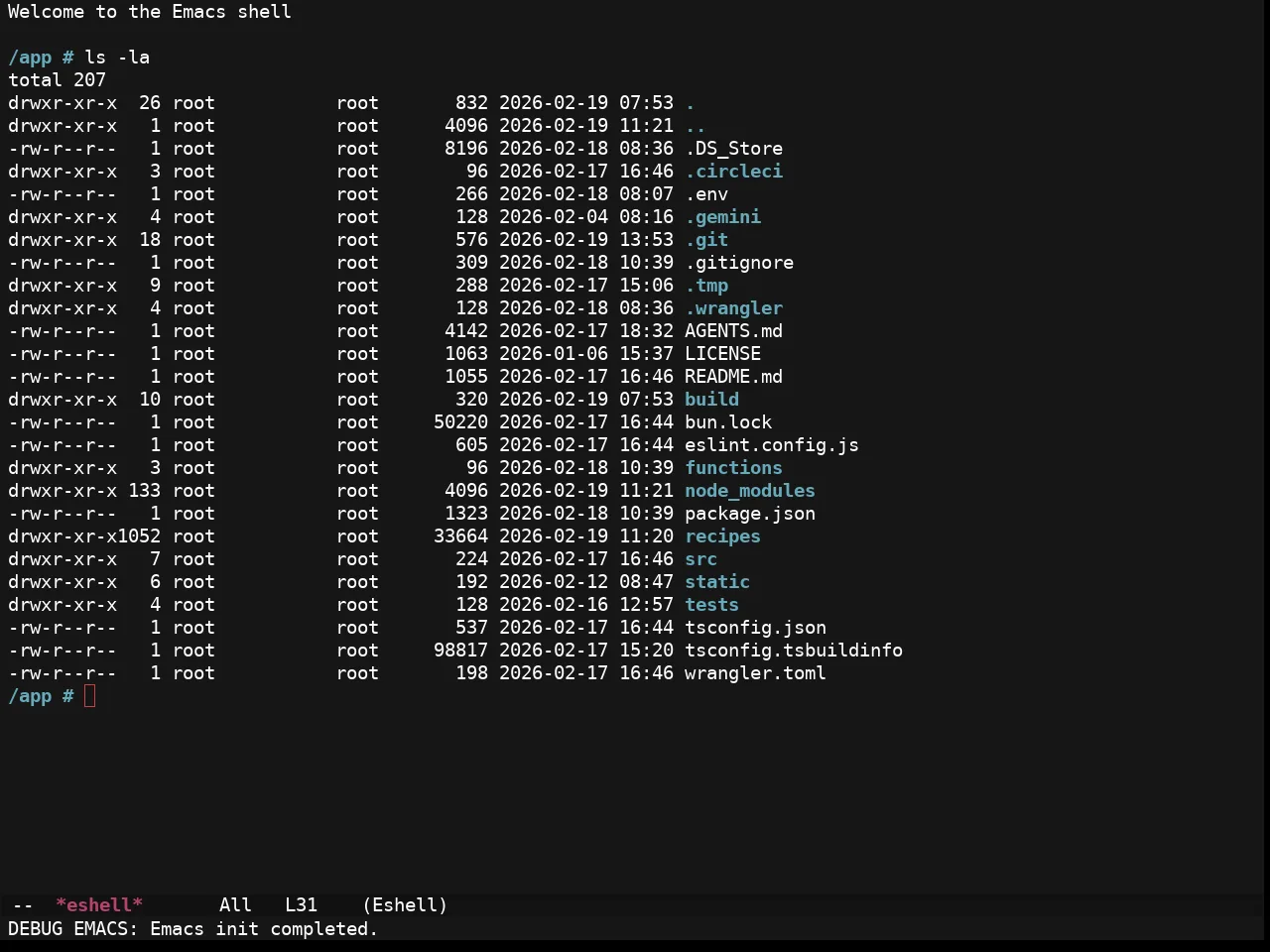Ewal Sexy Hund Theme in eshell