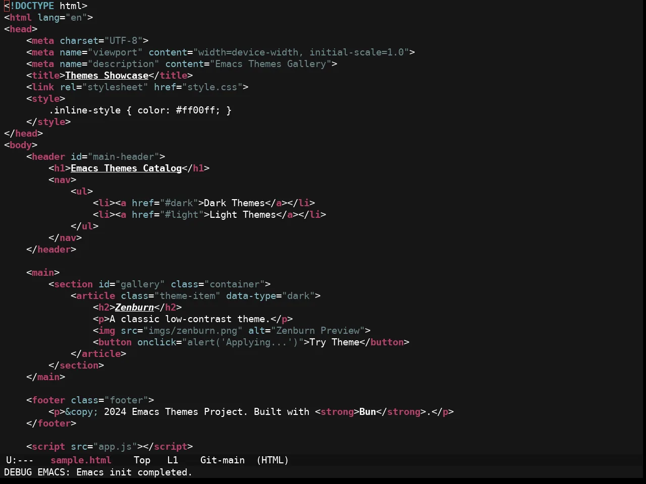 Ewal Sexy Hund Theme in html-mode