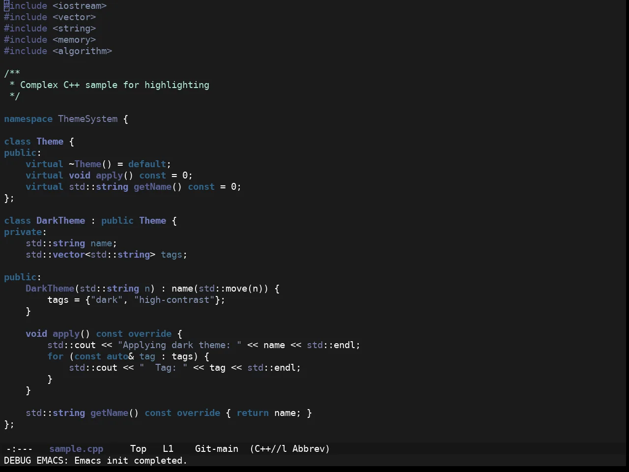 Ewal Sexy Kasugano Theme in c++-mode