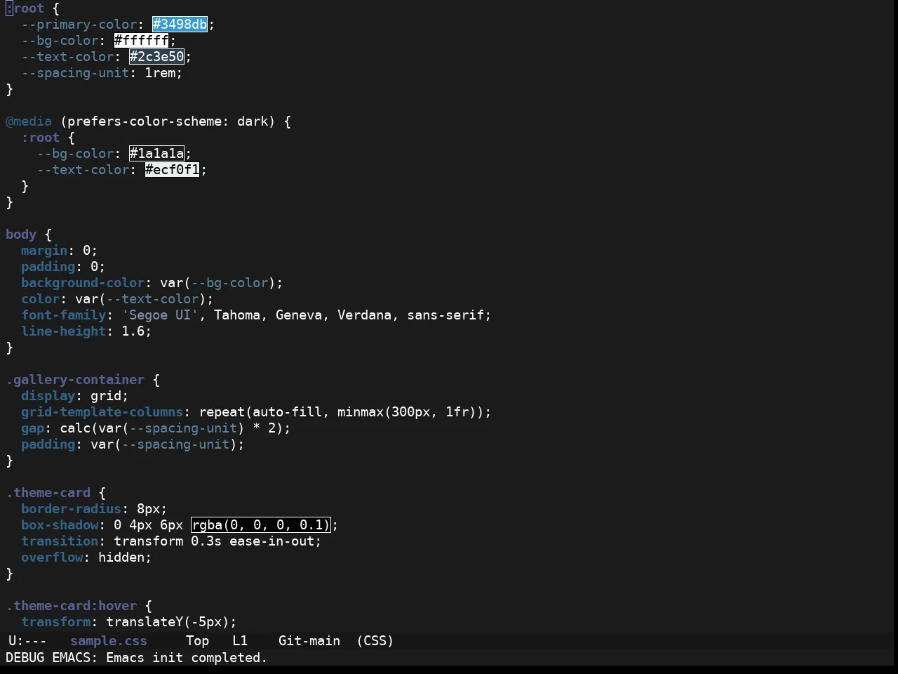 Ewal Sexy Kasugano Theme in css-mode