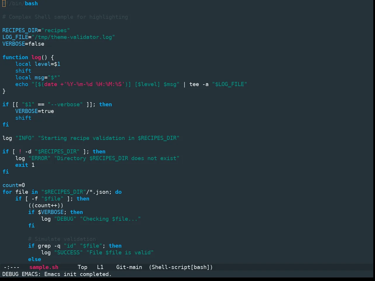 Ewal Sexy Material Theme in sh-mode