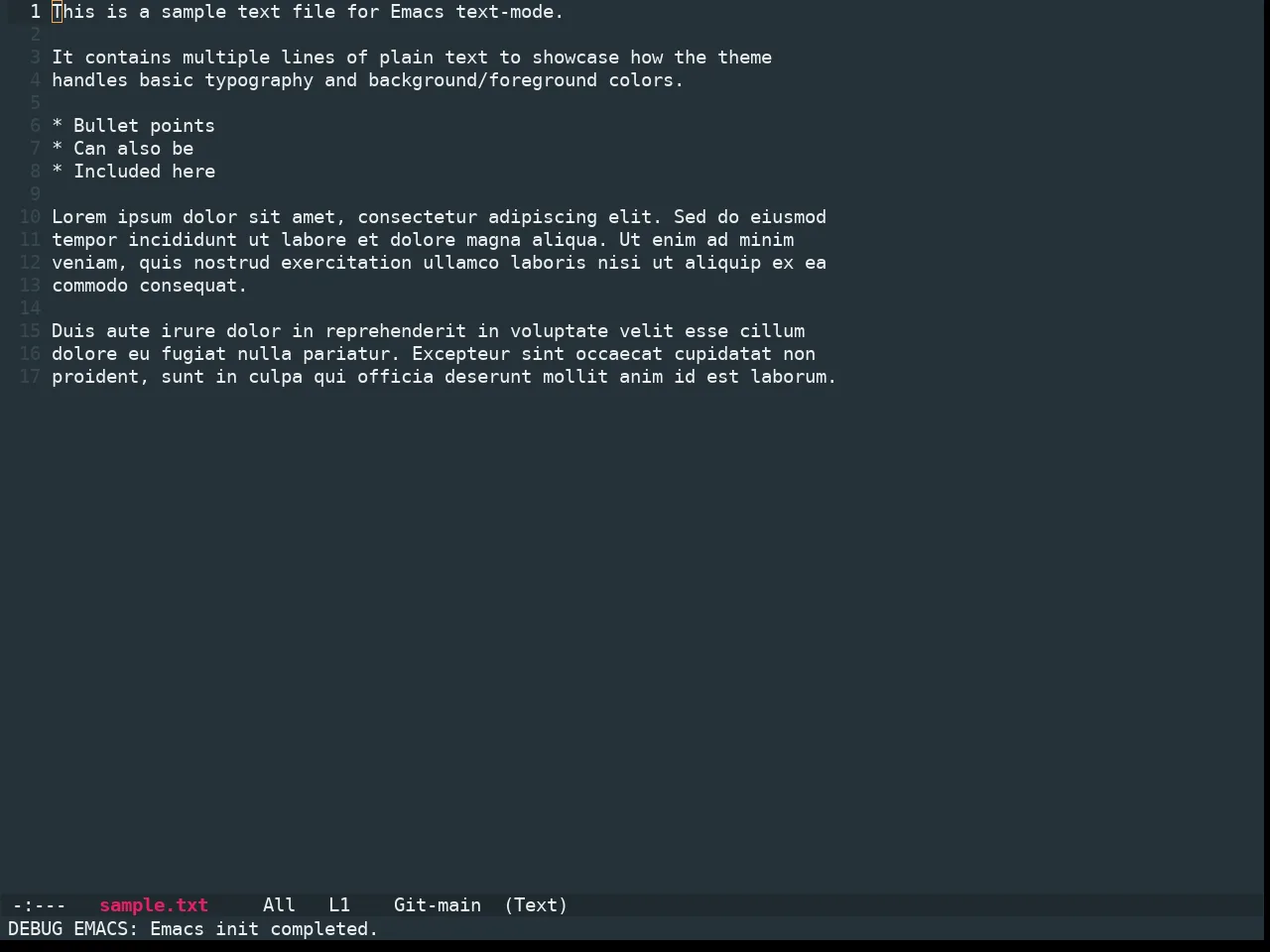 Ewal Sexy Material Theme in text-mode