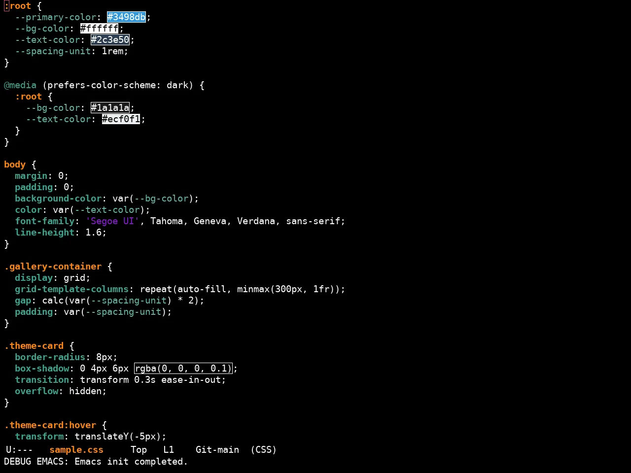 Ewal Sexy Mikazuki Theme in css-mode