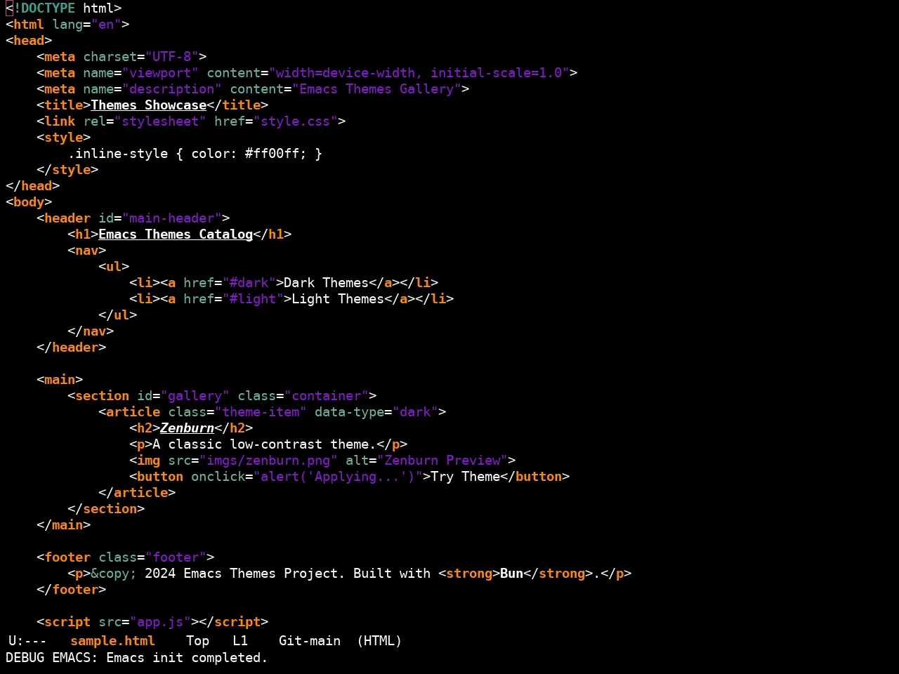 Ewal Sexy Mikazuki Theme in html-mode