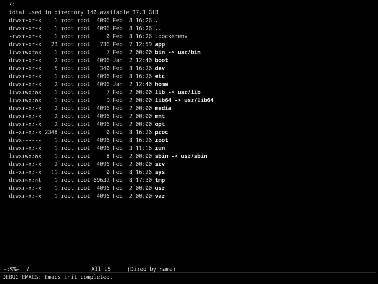Sexy Monochrome Theme in dired