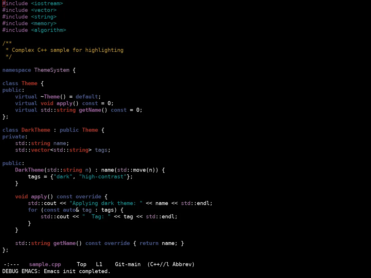 Ewal Sexy Muse Theme in c++-mode