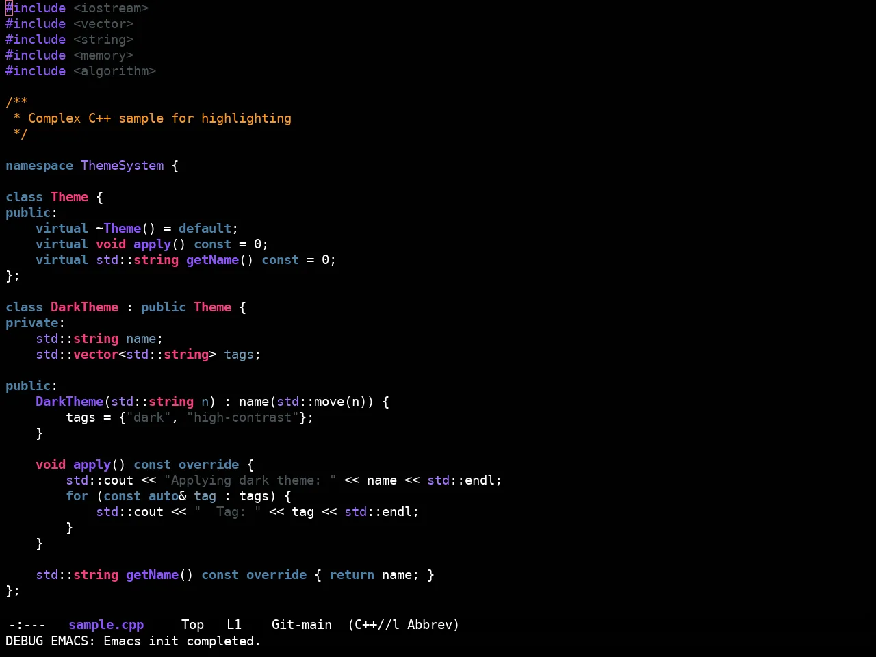 Ewal Sexy Nancy Theme in c++-mode