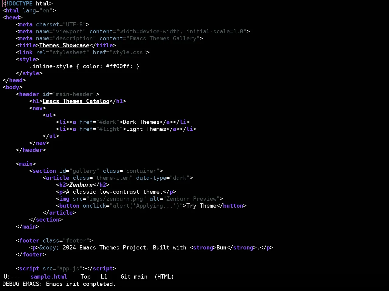 Ewal Sexy Nancy Theme in html-mode