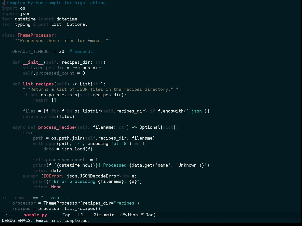 Ewal Sexy Navy And Ivory Theme in python-mode