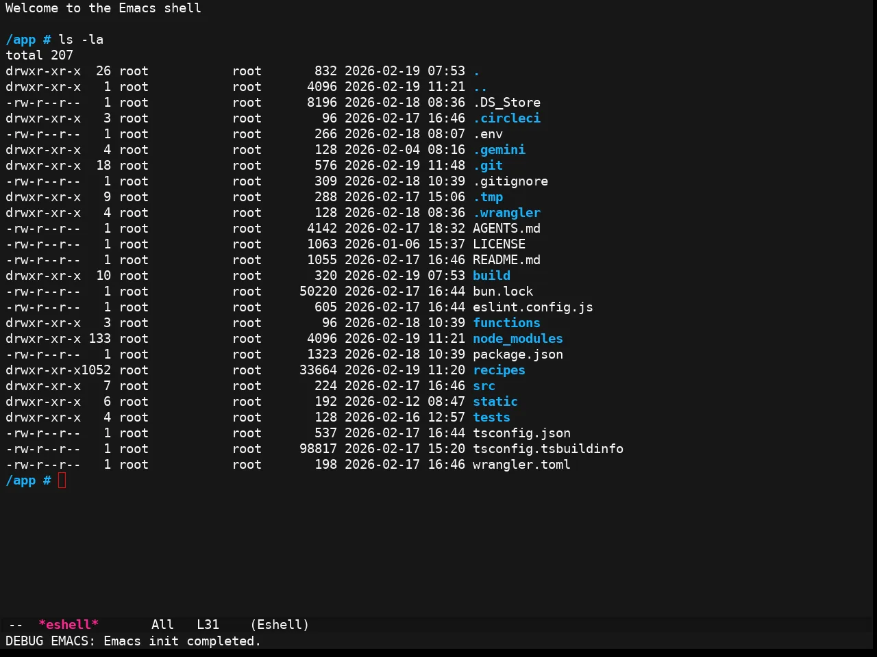 Ewal Sexy Neon Theme in eshell
