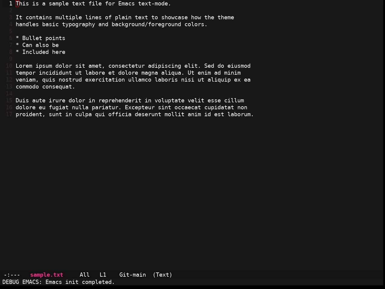 Ewal Sexy Neon Theme in text-mode