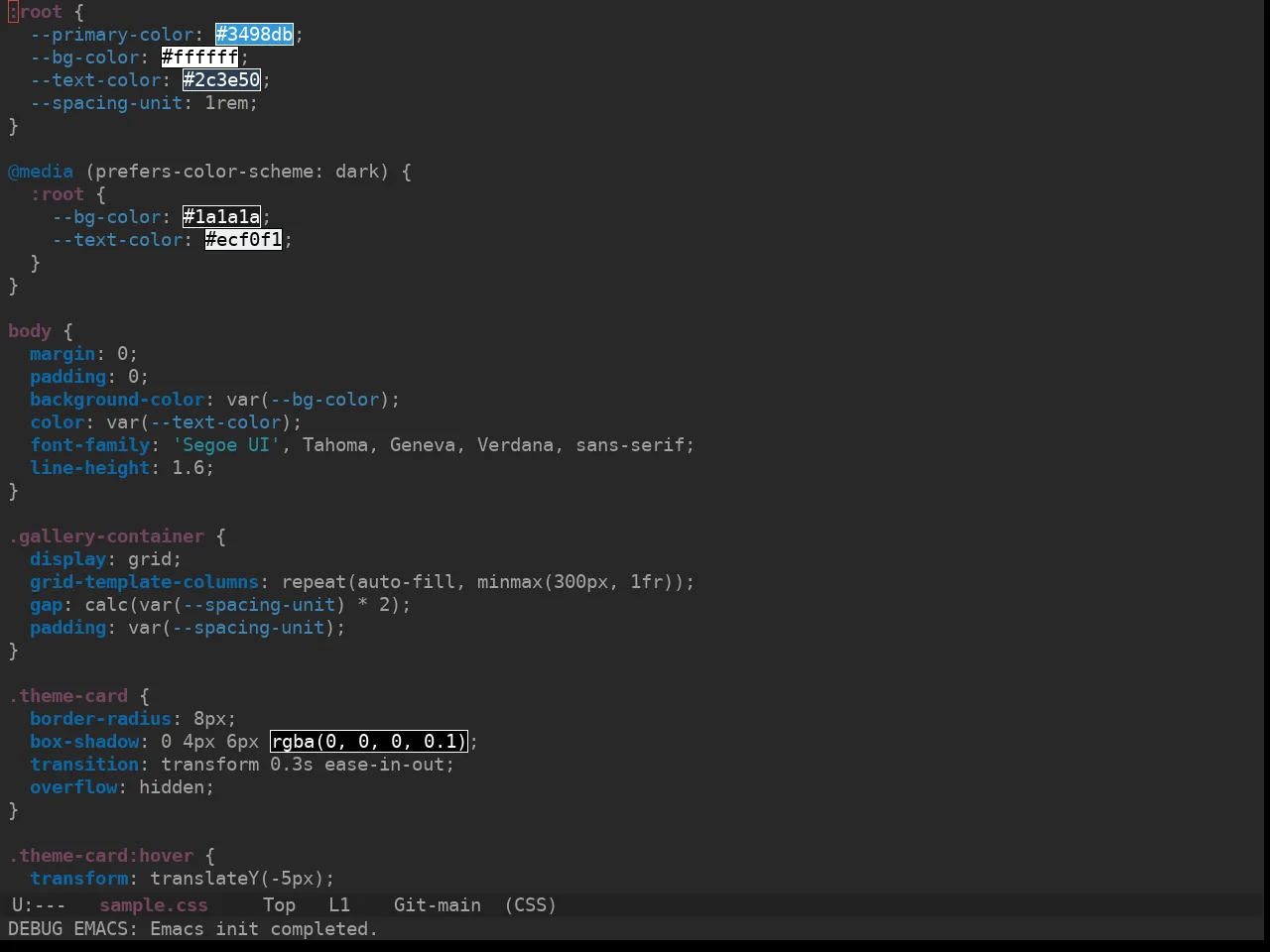 Ewal Sexy Numixdarkest Theme in css-mode
