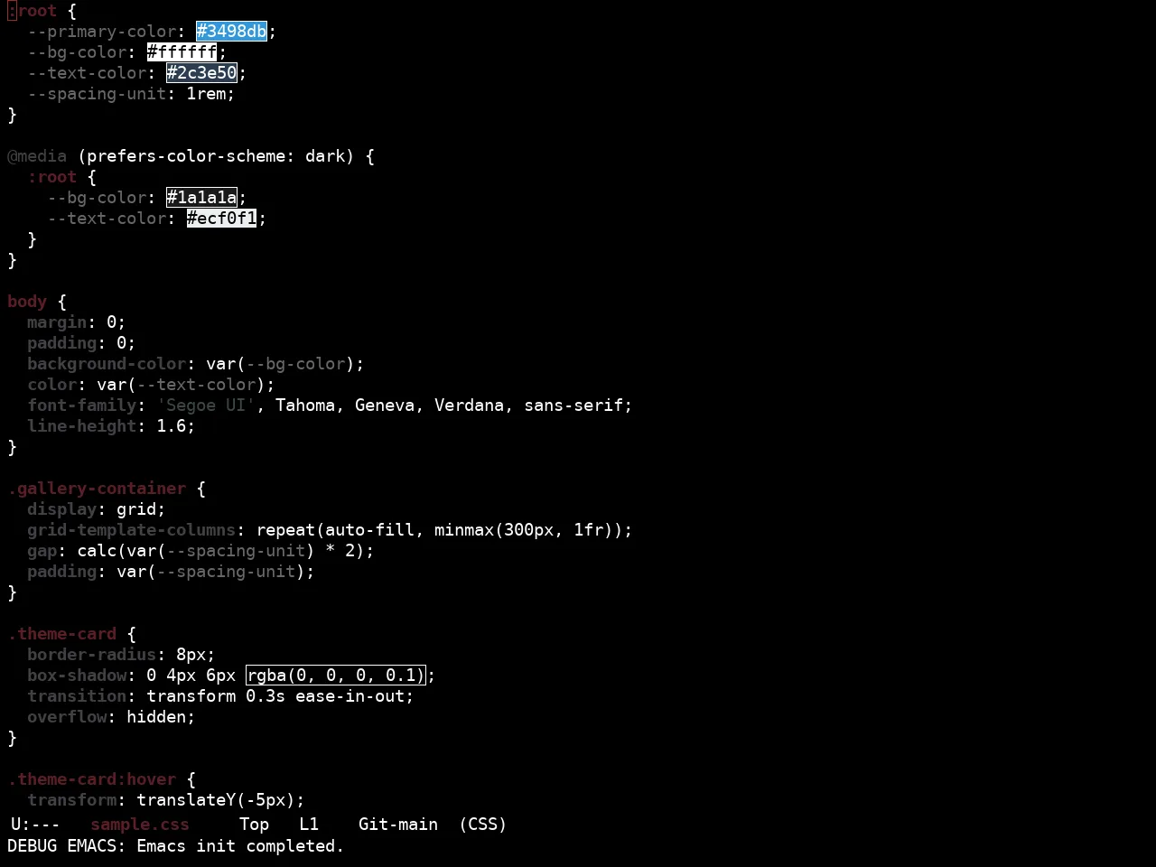 Ewal Sexy Parker Brothers Theme in css-mode