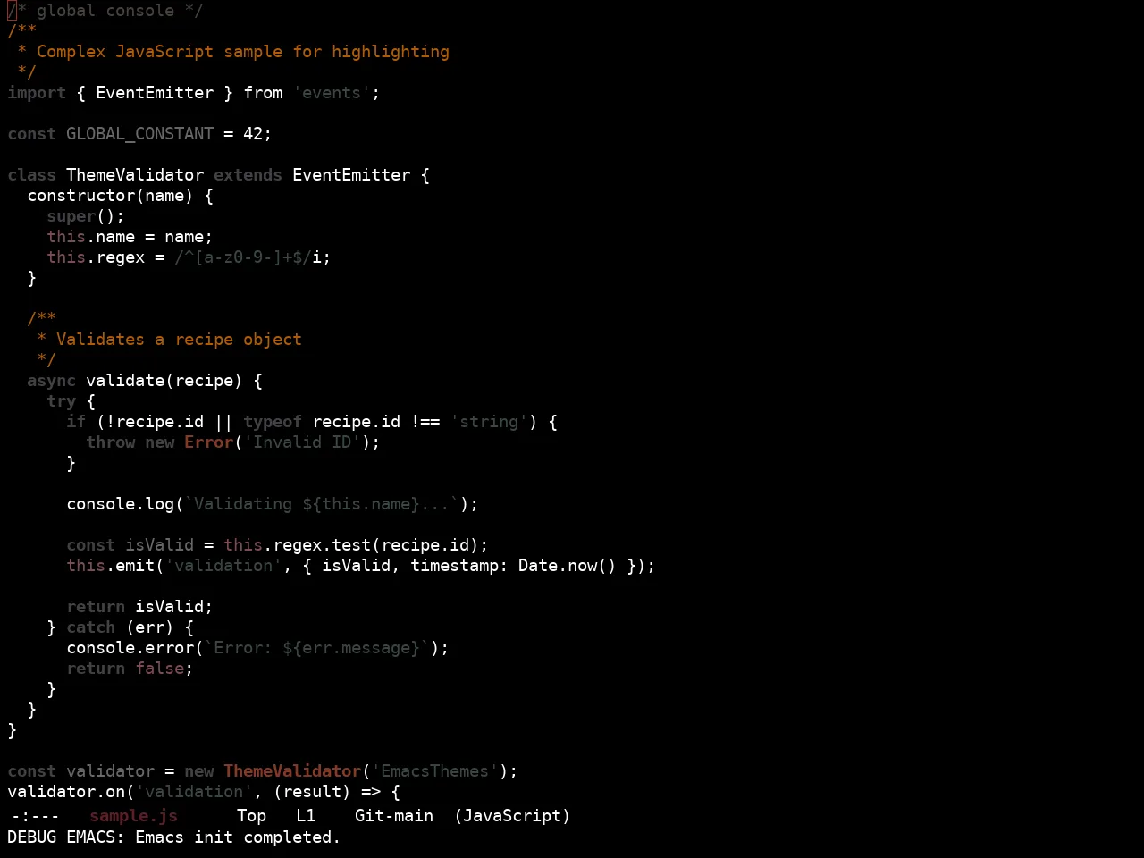 Ewal Sexy Parker Brothers Theme in javascript-mode