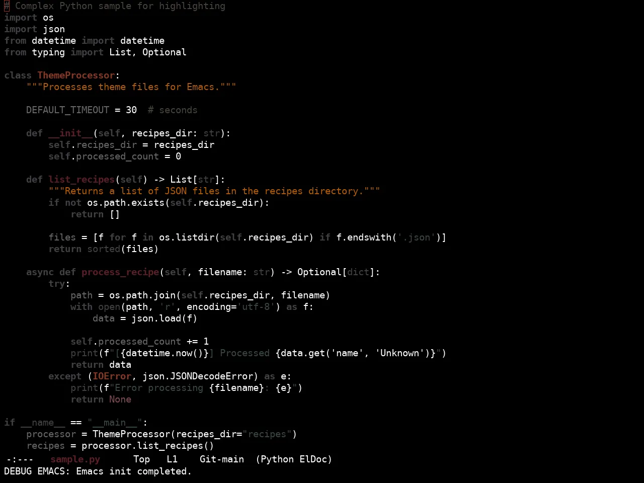 Ewal Sexy Parker Brothers Theme in python-mode