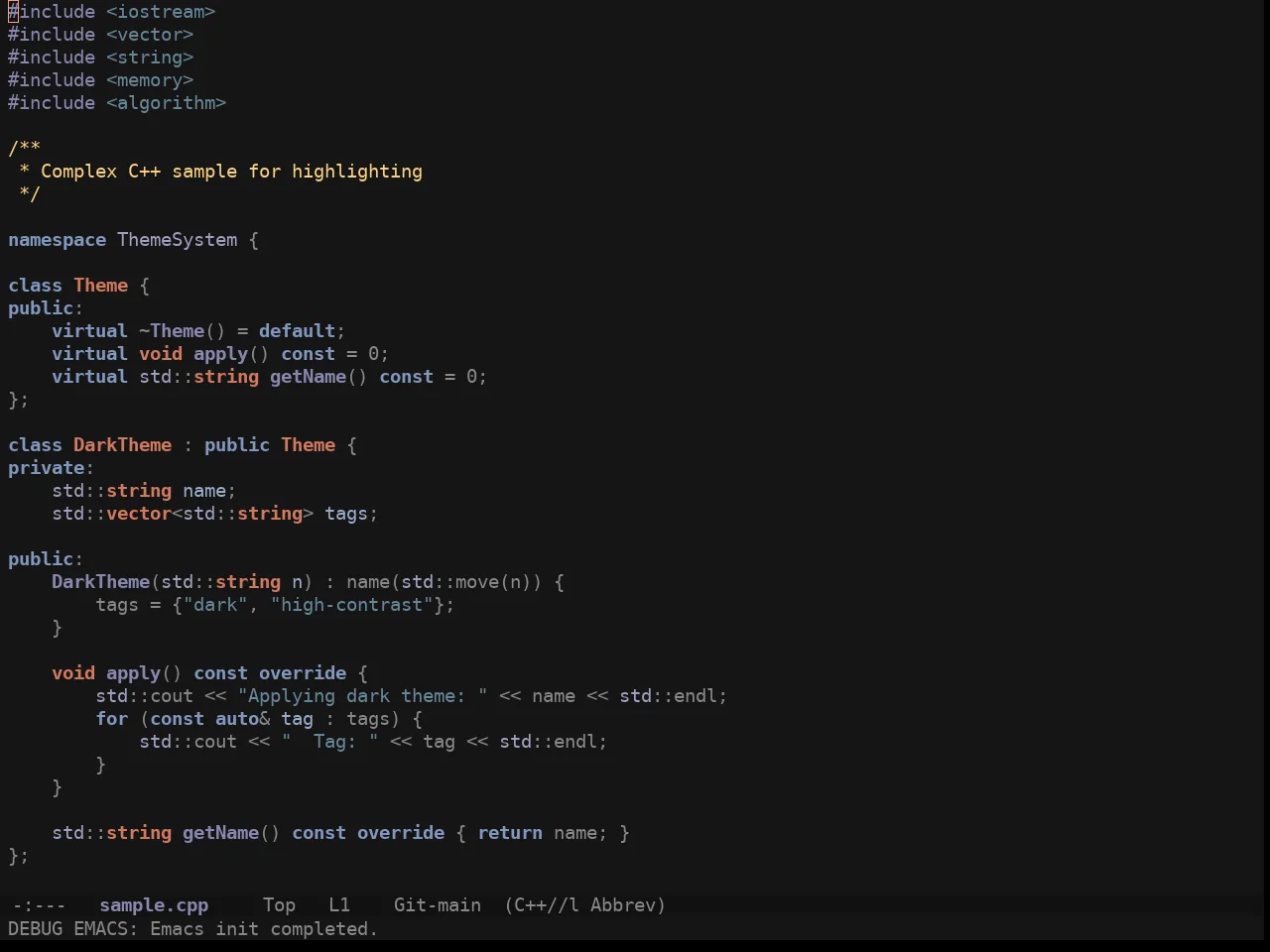 Ewal Sexy Pretty And Pastel Theme in c++-mode