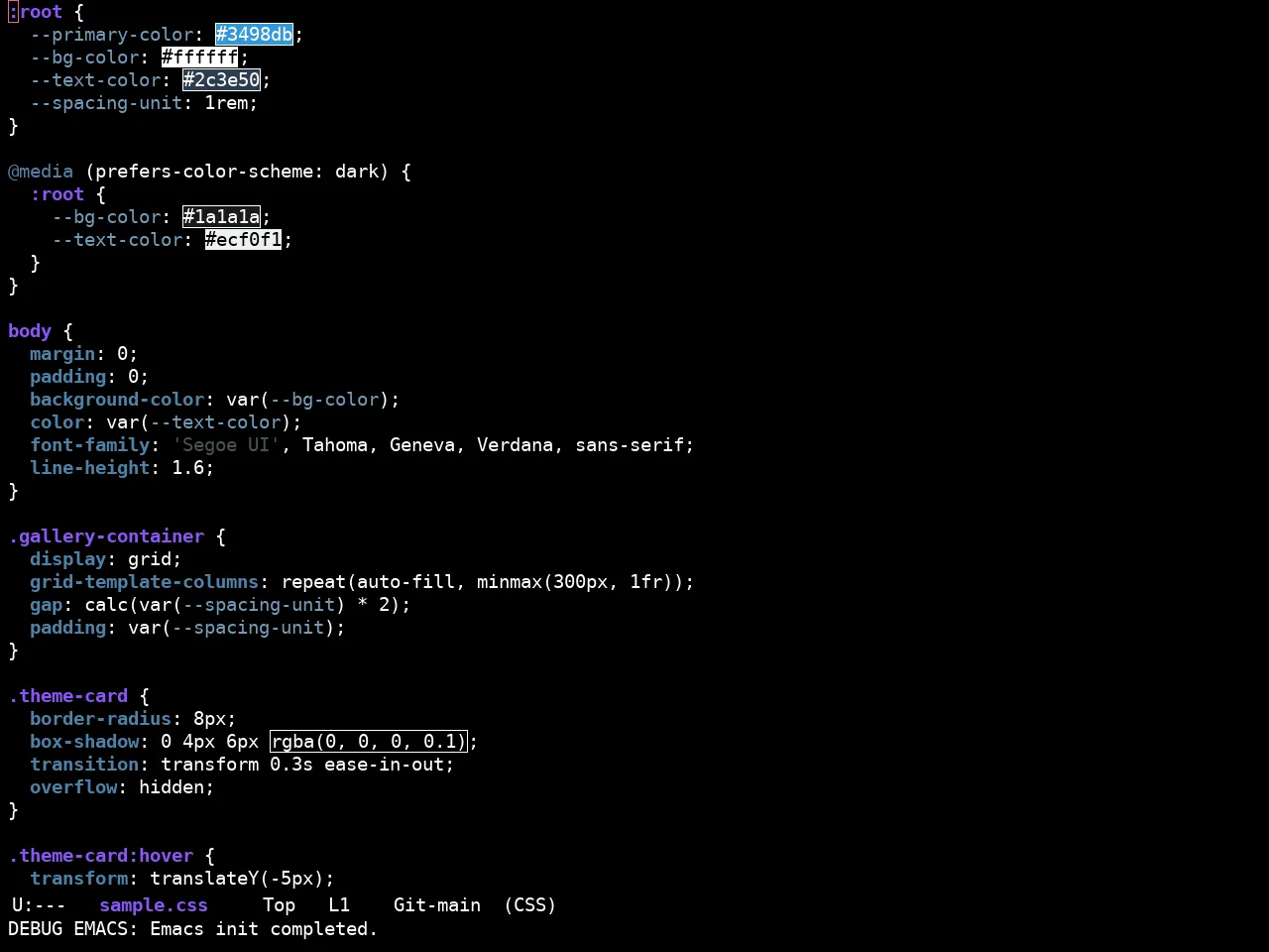 Ewal Sexy Rasi Theme in css-mode