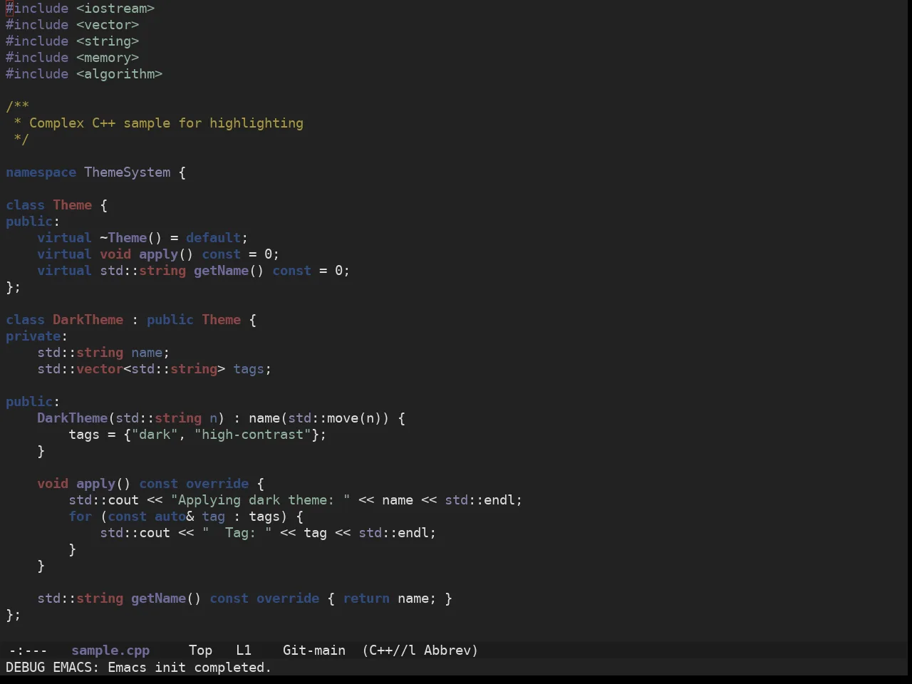 Ewal Sexy Rezza Theme in c++-mode