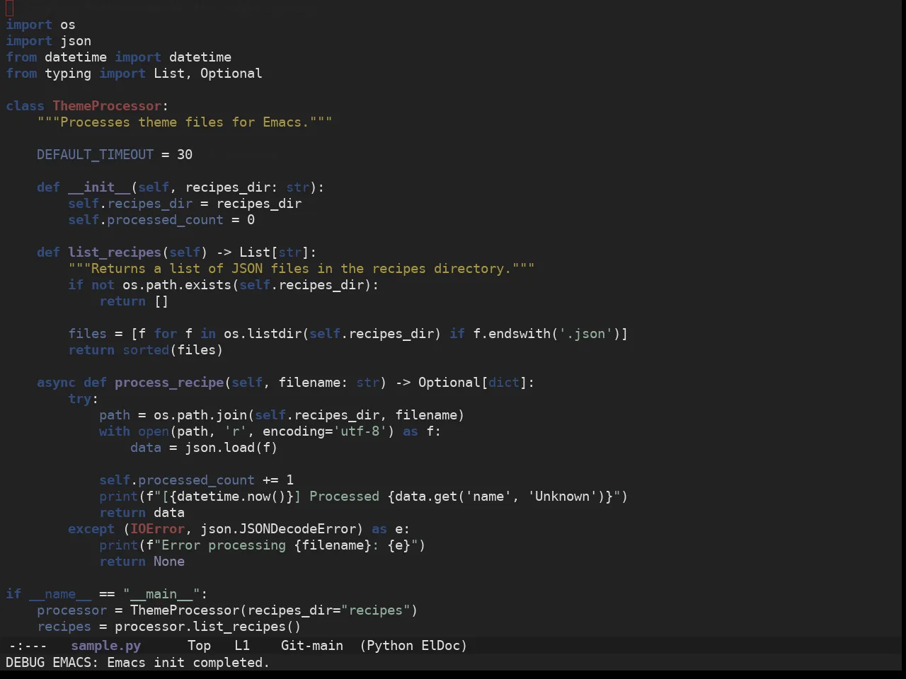 Ewal Sexy Rezza Theme in python-mode