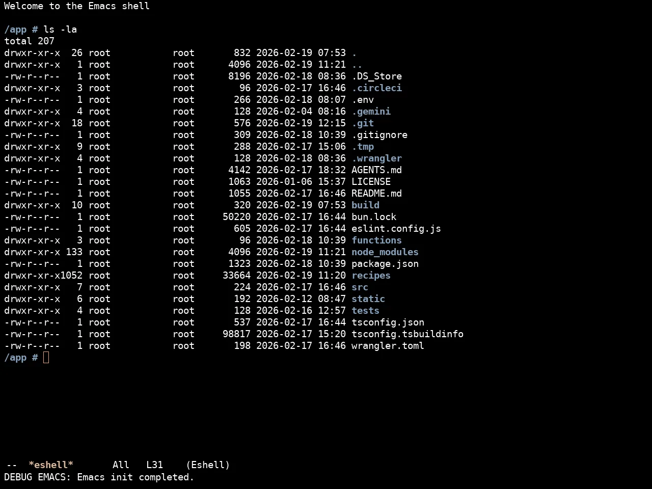 Ewal Sexy Rydgel Theme in eshell