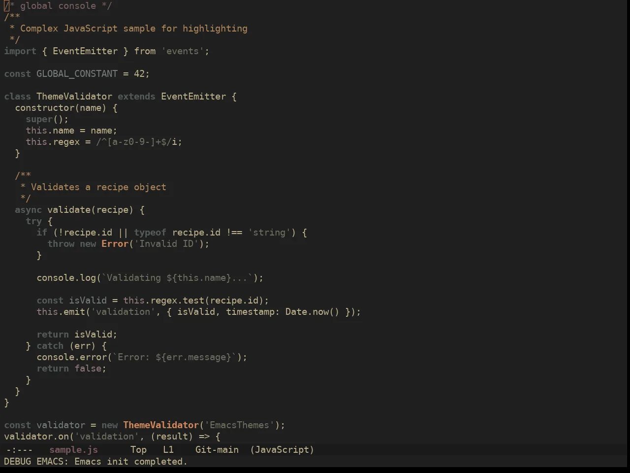 Ewal Sexy S3R0 Modified Theme in javascript-mode