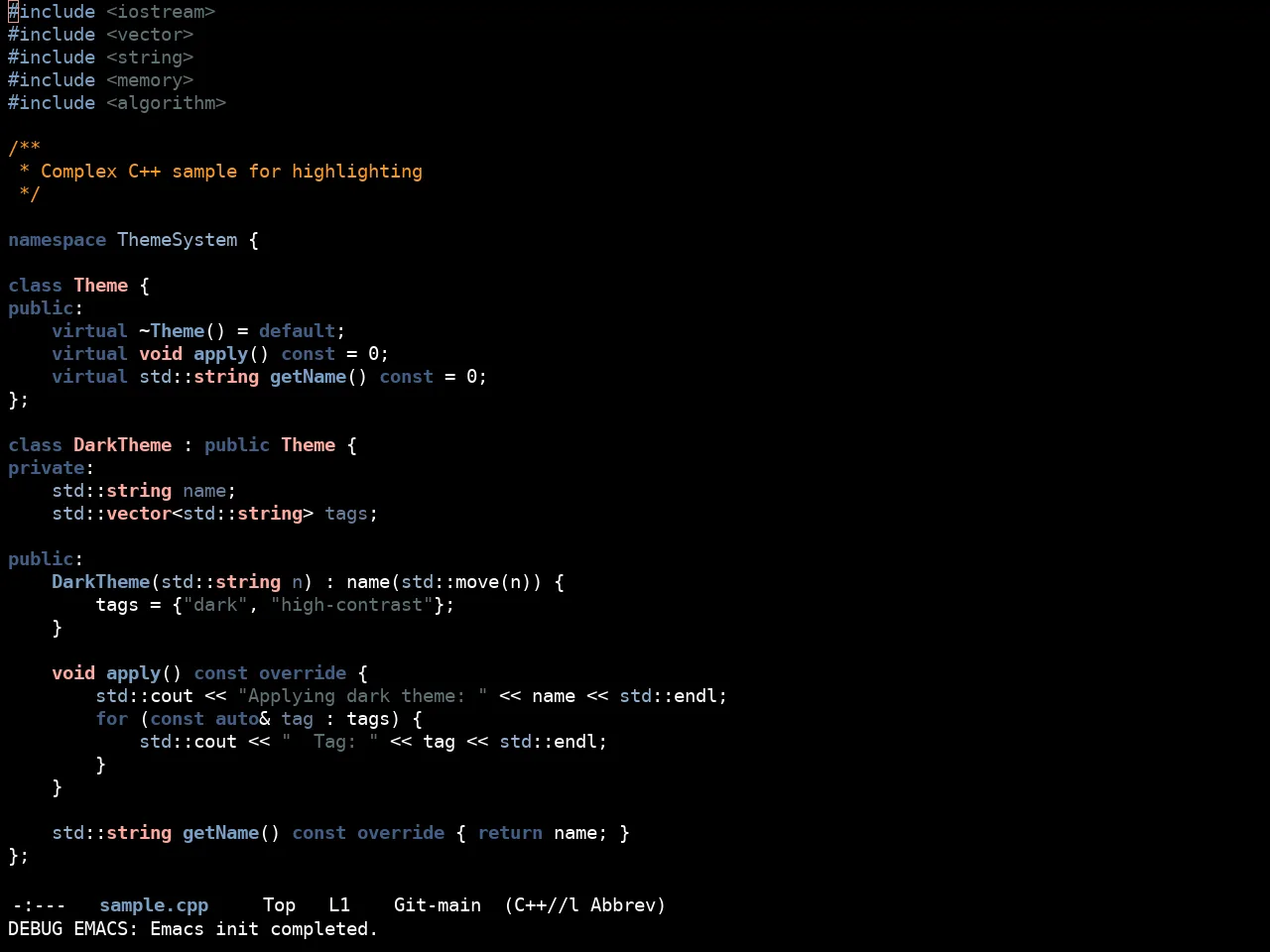 Ewal Sexy Sexcolors Theme in c++-mode