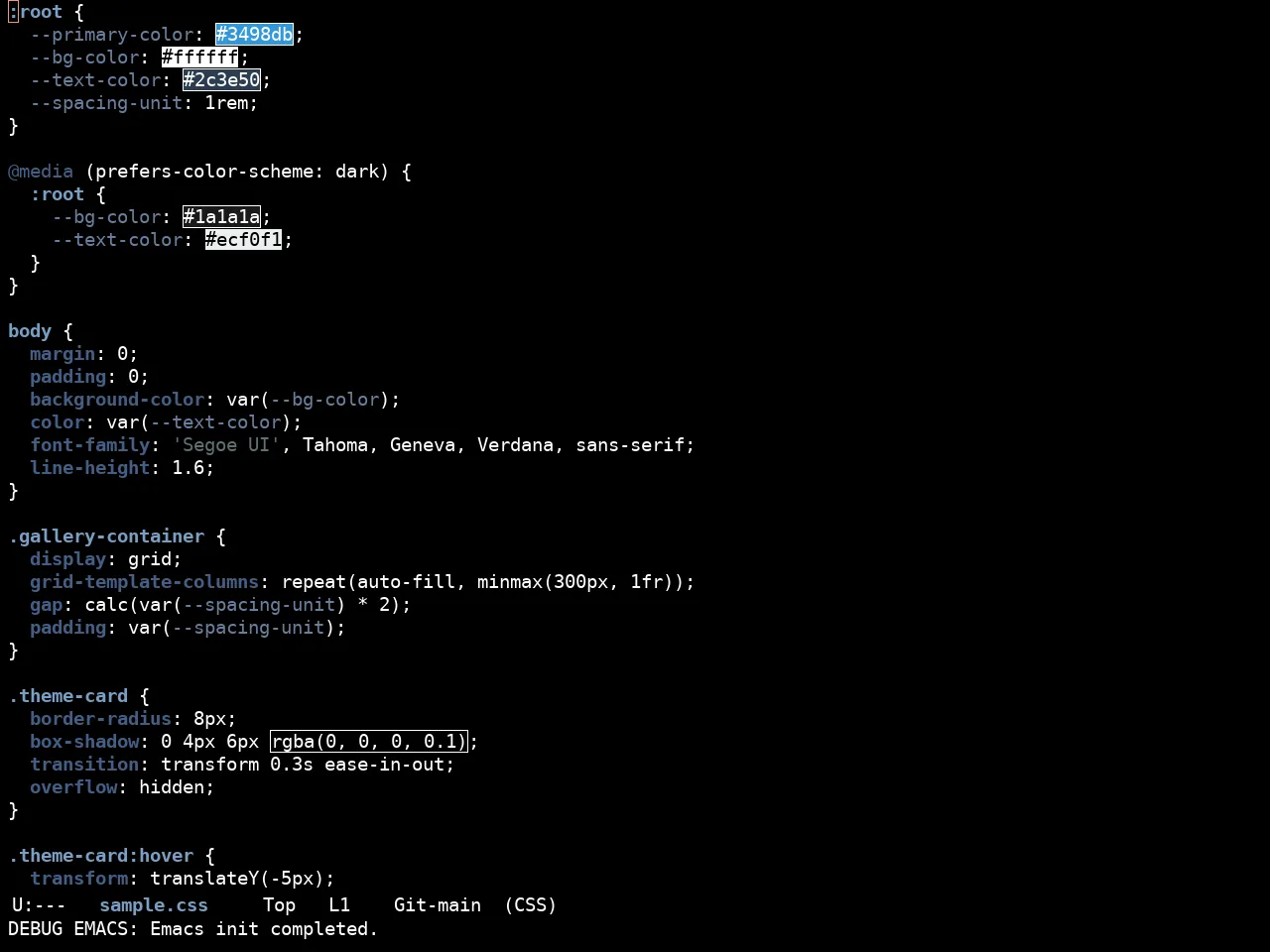 Ewal Sexy Sexcolors Theme in css-mode