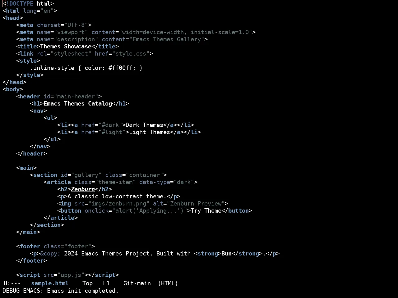 Ewal Sexy Sexcolors Theme in html-mode