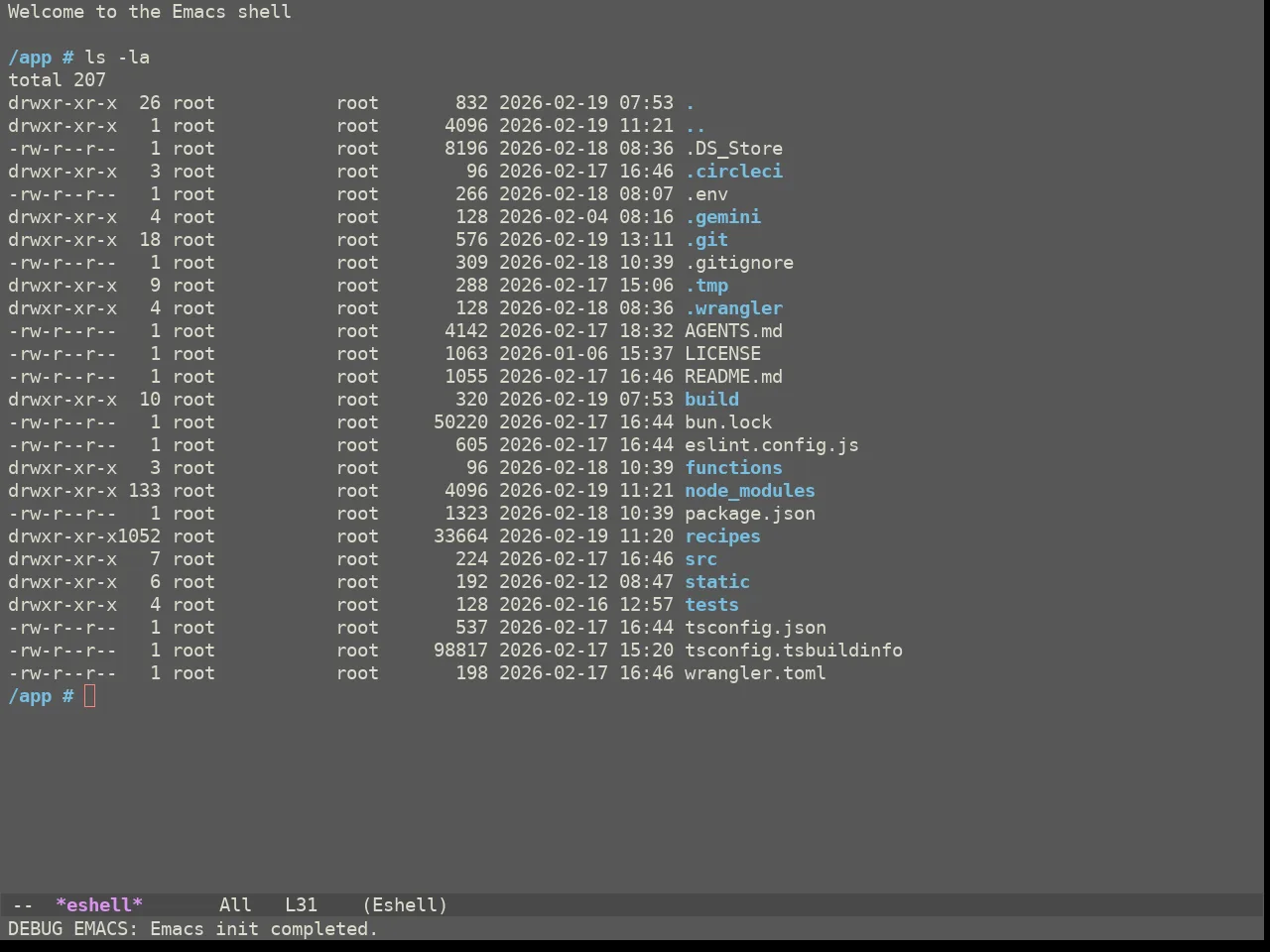 Ewal Sexy Simple Rainbow Theme in eshell