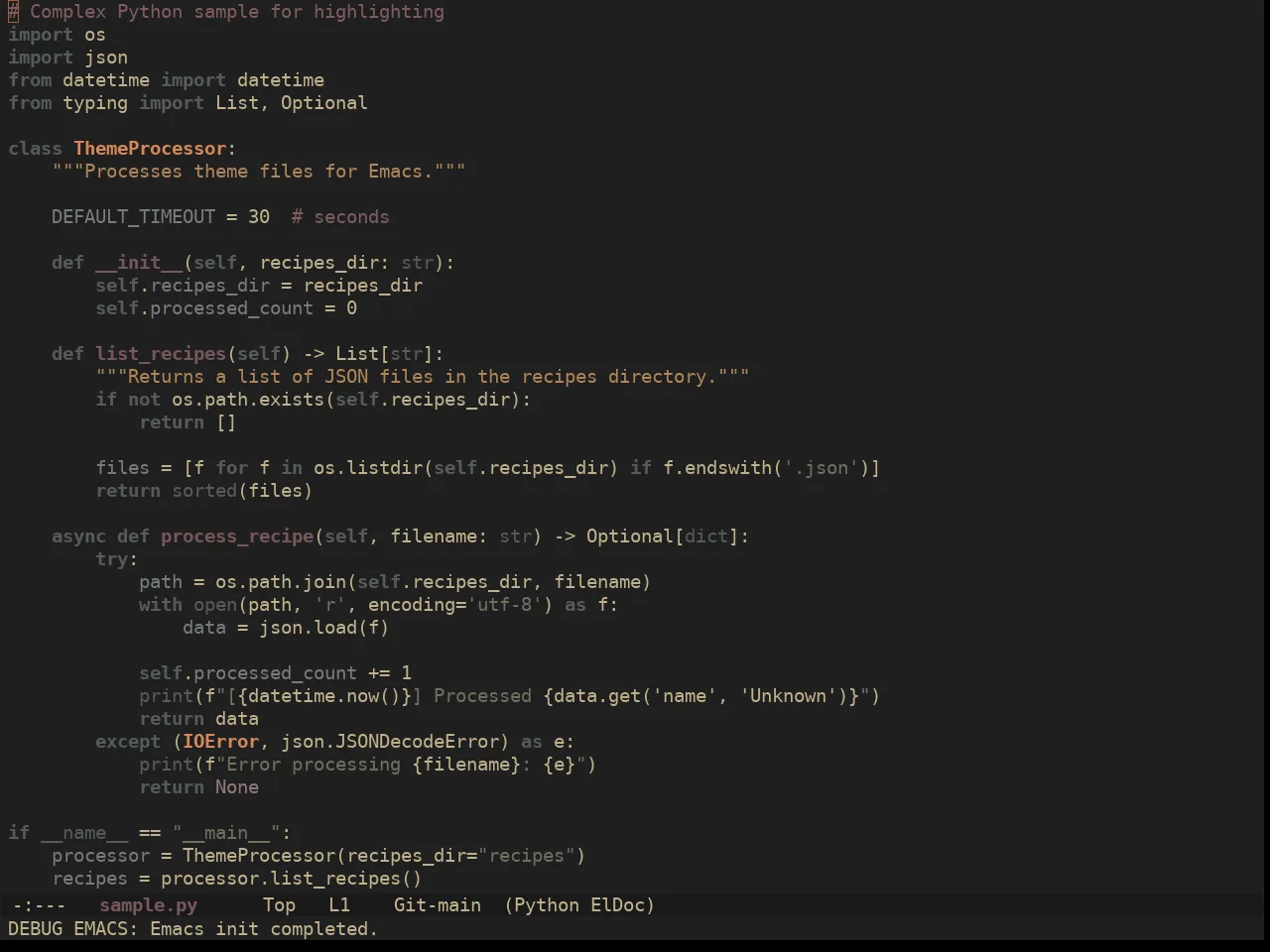 Ewal Sexy Sweetlove Theme in python-mode