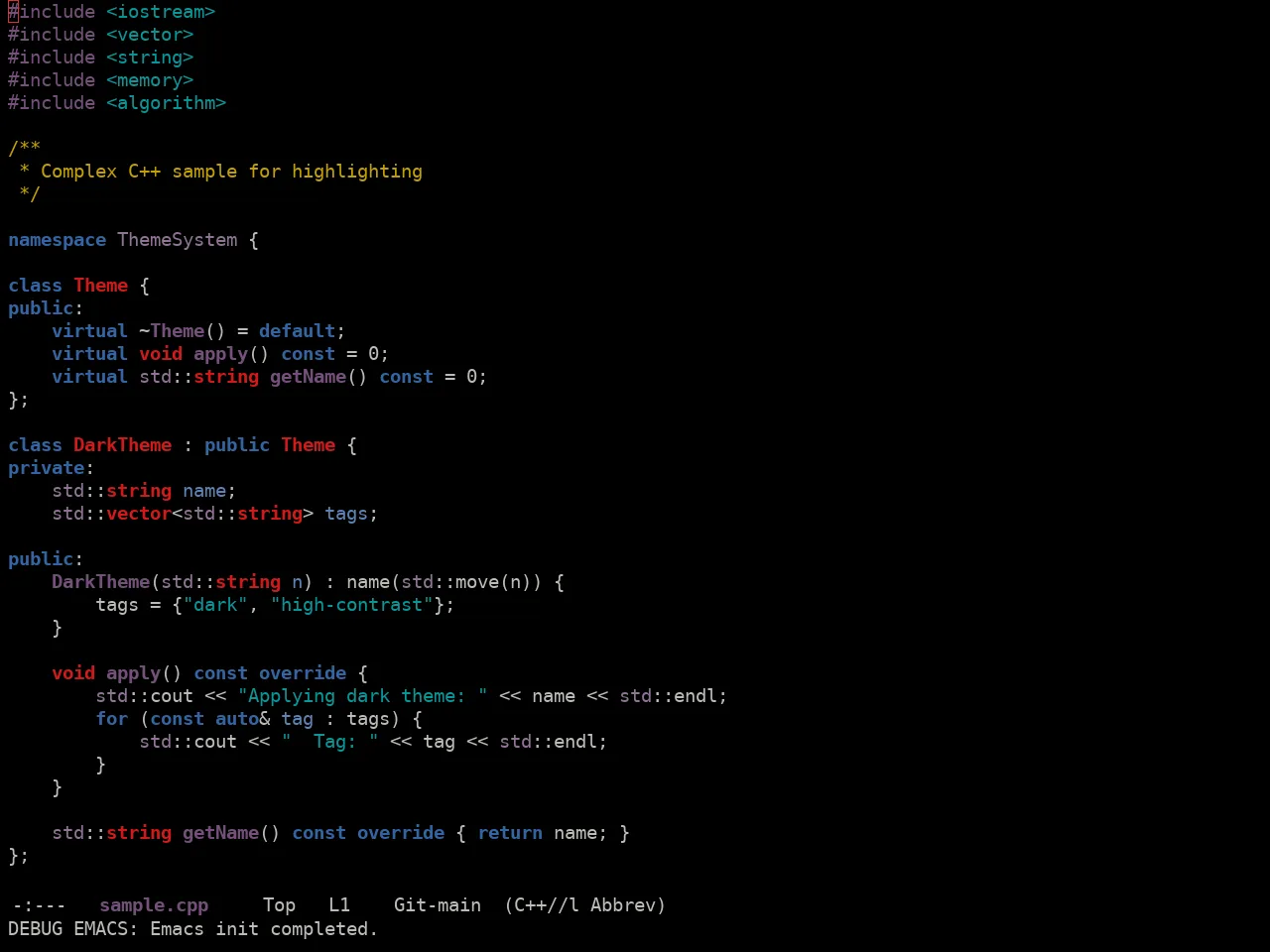 Ewal Sexy Tango Theme in c++-mode