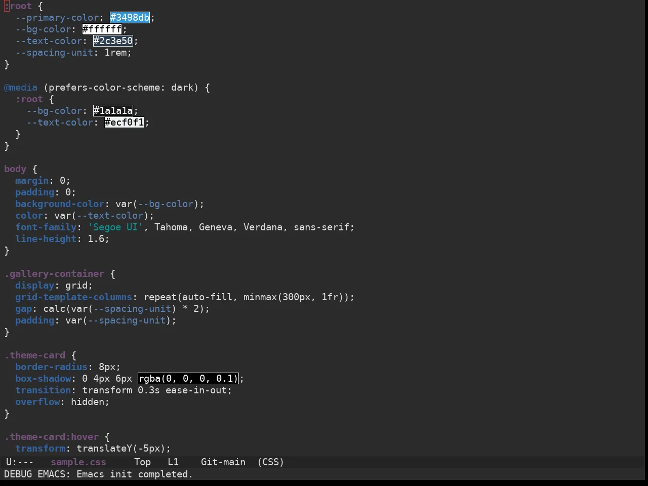 Ewal Sexy Tartan Theme in css-mode