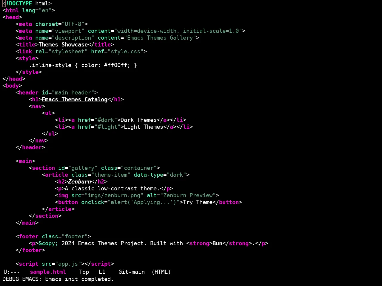 Ewal Sexy Theme2 Theme in html-mode
