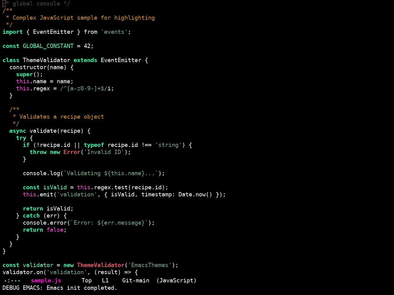 Ewal Sexy Theme2 Theme in javascript-mode