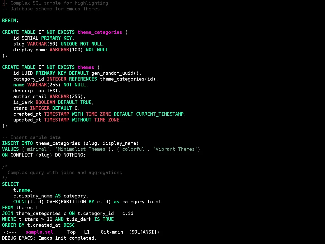 Ewal Sexy Theme2 Theme in sql-mode