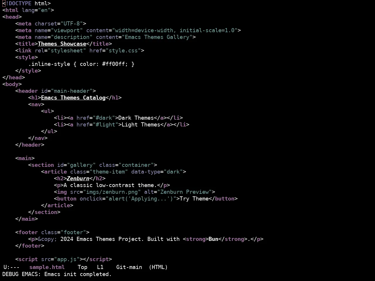 Ewal Sexy Thwump Theme in html-mode