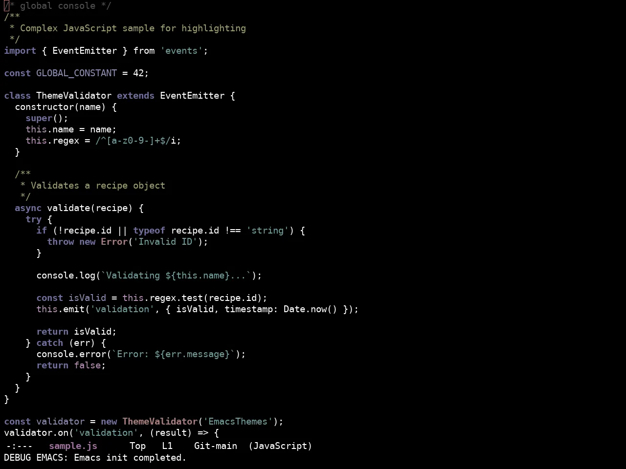 Ewal Sexy Thwump Theme in javascript-mode