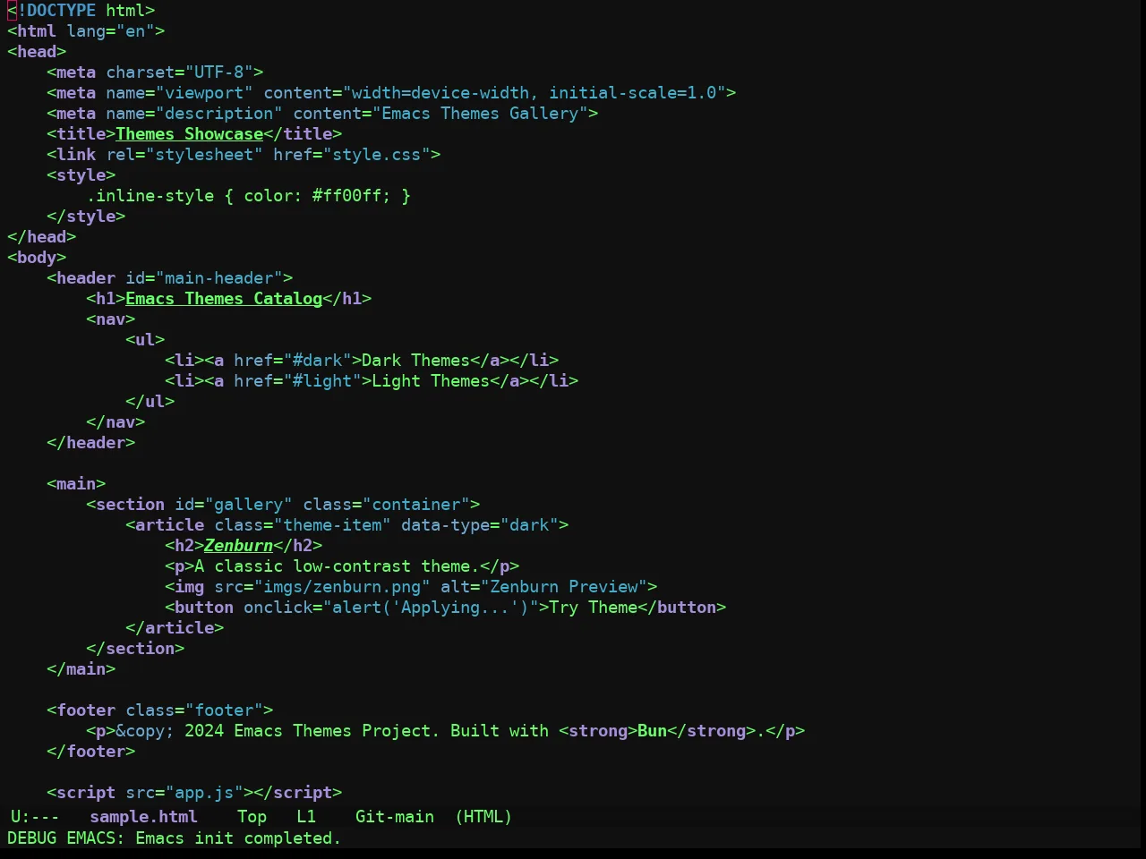 Ewal Sexy Tlh Theme in html-mode