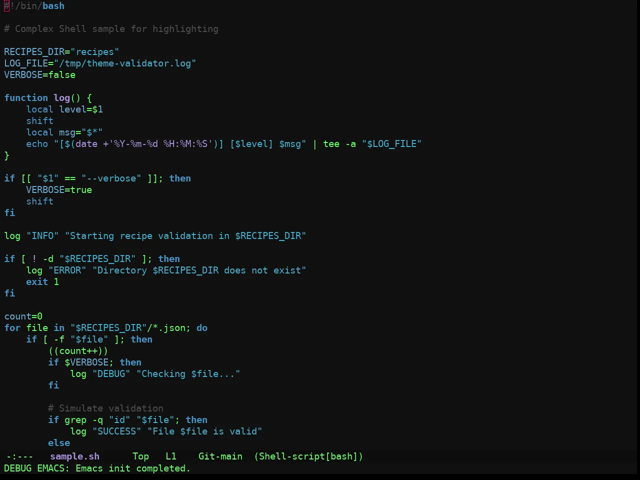 Ewal Sexy Tlh Theme in sh-mode