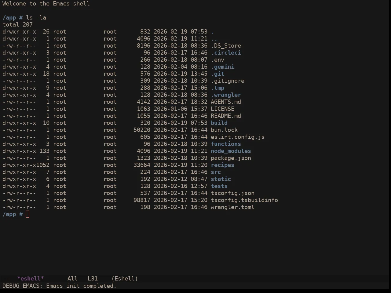 Ewal Sexy User 77 Mashup Colors Theme in eshell