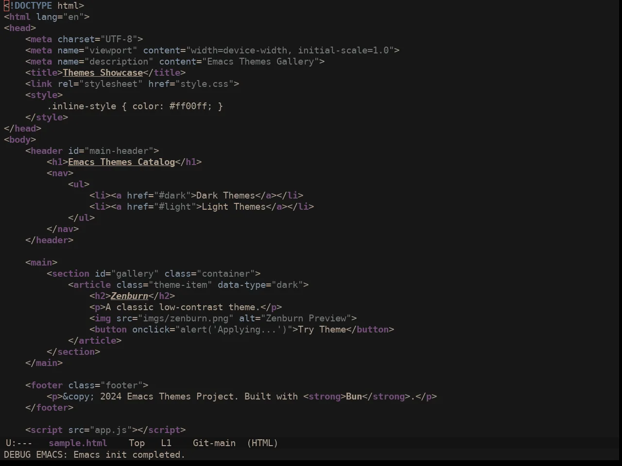 Ewal Sexy User 77 Mashup Colors Theme in html-mode