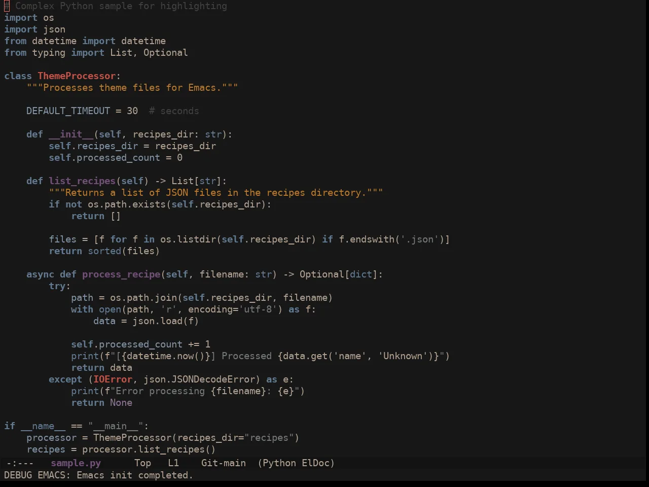 Ewal Sexy User 77 Mashup Colors Theme in python-mode